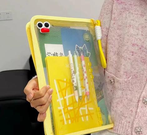 Colored Zip File Pouch