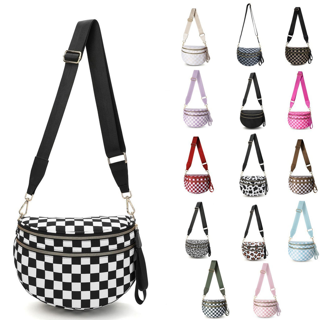 Women's Shoulder Bag, Trendy Versatile Oxford Cloth Large‑Capacity Shell Bag, Lightweight Crossbody Sling Bag for Sports